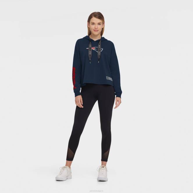 облекло Patriots Jersey dkny sport suzy пуловер с качулка Жени T8TH2465