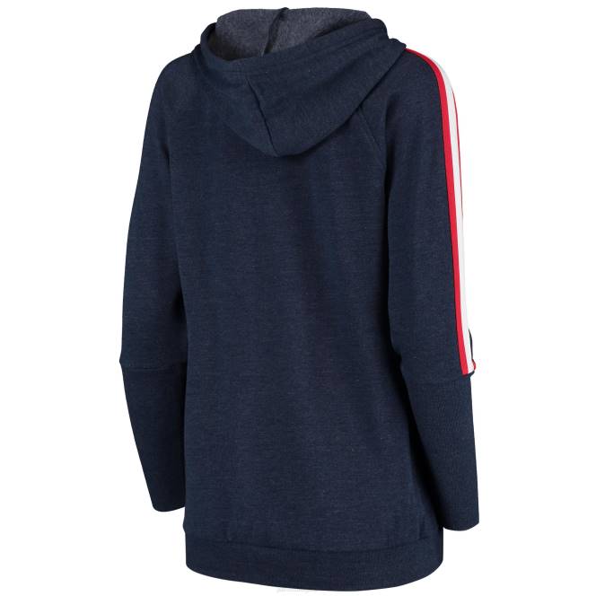 облекло Patriots Jersey g-iii 4her by carl banks тъмносиня двойна туника пуловер с качулка Жени T8TH2434