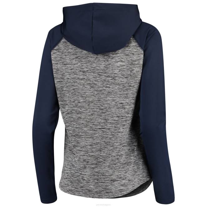 облекло Patriots Jersey g-iii 4her от carl banks хедър сиво/темносин шампионат пуловер с халки Жени T8TH2351