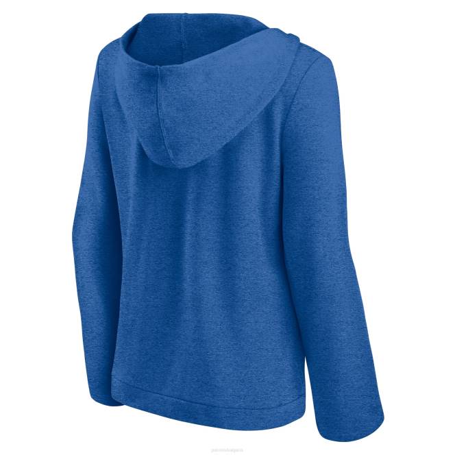 облекло Patriots Jersey фанатици с марката heather royal first team олекотено горнище с качулка Жени T8TH2341