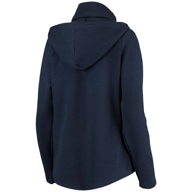 облекло Patriots Jersey msx by michael strahan тъмносиня amelia водолазка тримесечен пуловер качулка Жени T8TH2389