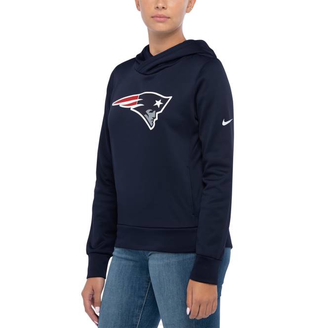 облекло Patriots Jersey nike navy лека производителност горнище с качулка Жени T8TH2319