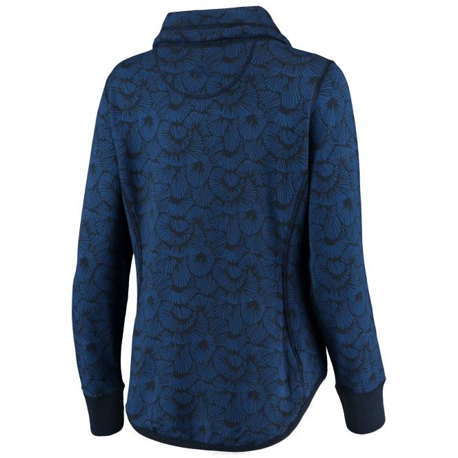 облекло Patriots Jersey tommy bahama тъмносин спортен суичър we dance tri-blend с пълен цип Жени T8TH2429