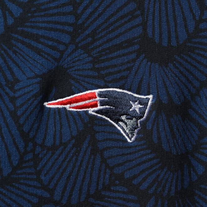 облекло Patriots Jersey tommy bahama тъмносин спортен суичър we dance tri-blend с пълен цип Жени T8TH2429