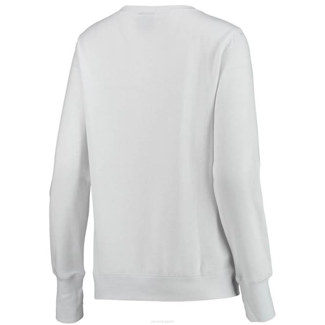 облекло Patriots Jersey бял пуловер с v-образно деколте победа cuce Жени T8TH2393