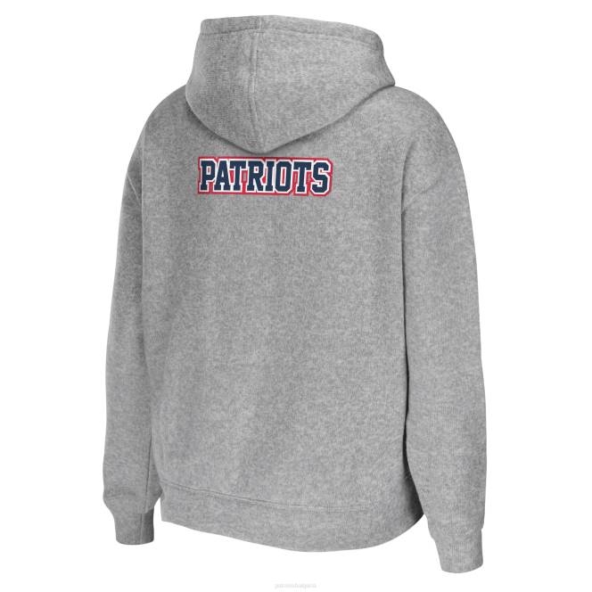 облекло Patriots Jersey wear by erin andrews сив екип с качулка с цял цип Жени T8TH2340