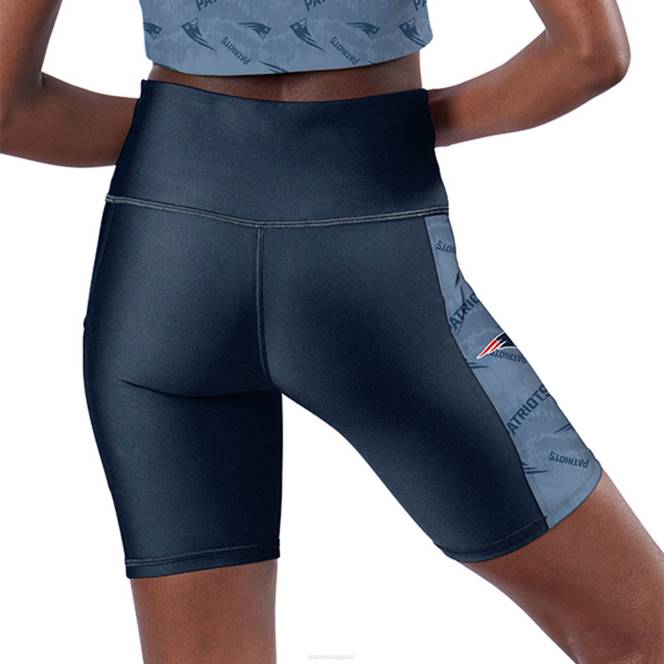 облекло Patriots Jersey certo морски шорти с висока талия и два джоба Жени T8TH2845