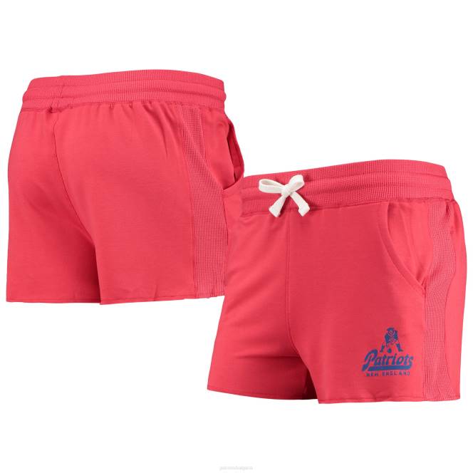 облекло Patriots Jersey junk food червени шорти от три смеси Жени T8TH2843
