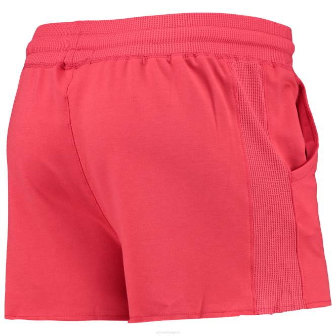 облекло Patriots Jersey junk food червени шорти от три смеси Жени T8TH2843