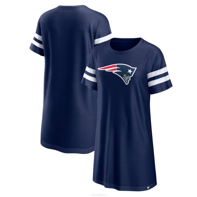 облекло Patriots Jersey фанатиците маркират флотска победа върху роклята Жени T8TH2222