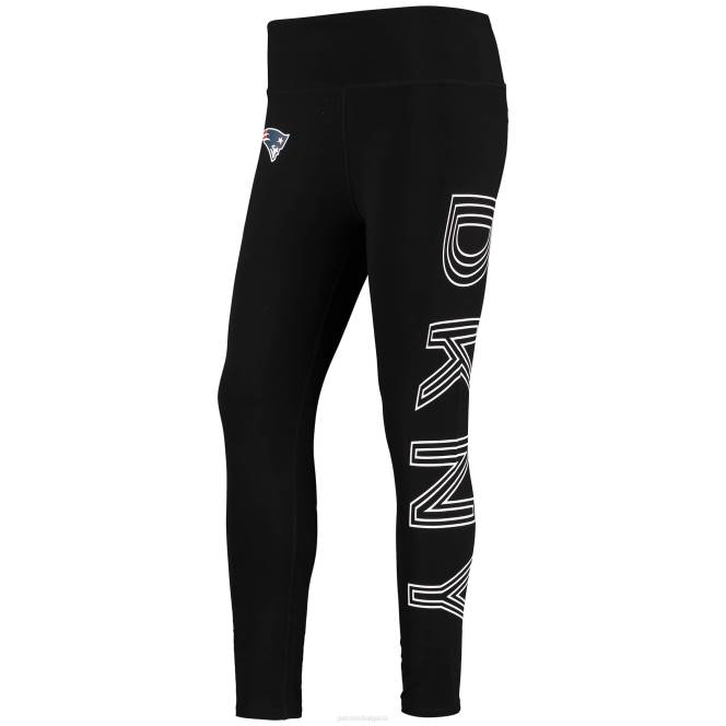 облекло Patriots Jersey dkny спортни черни клинове с висока талия Жени T8TH2493