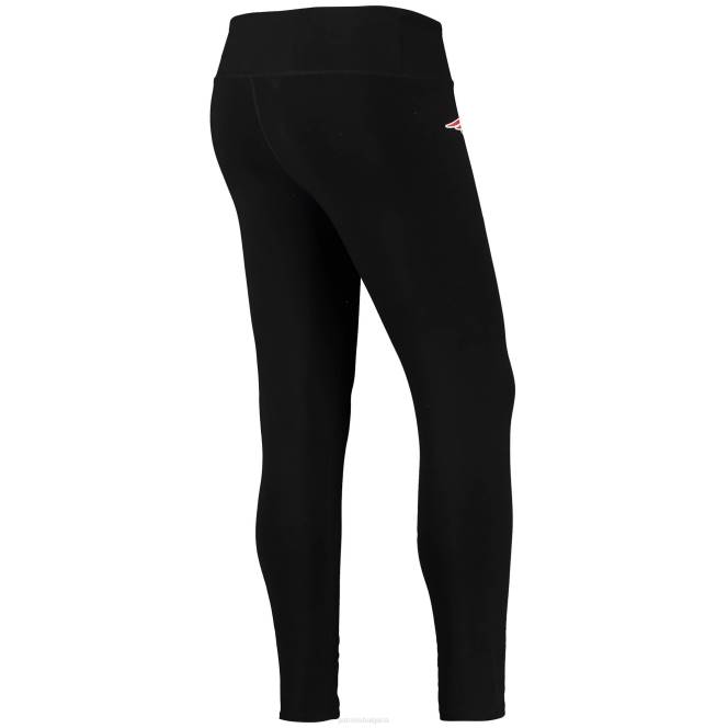 облекло Patriots Jersey dkny спортни черни клинове с висока талия Жени T8TH2493