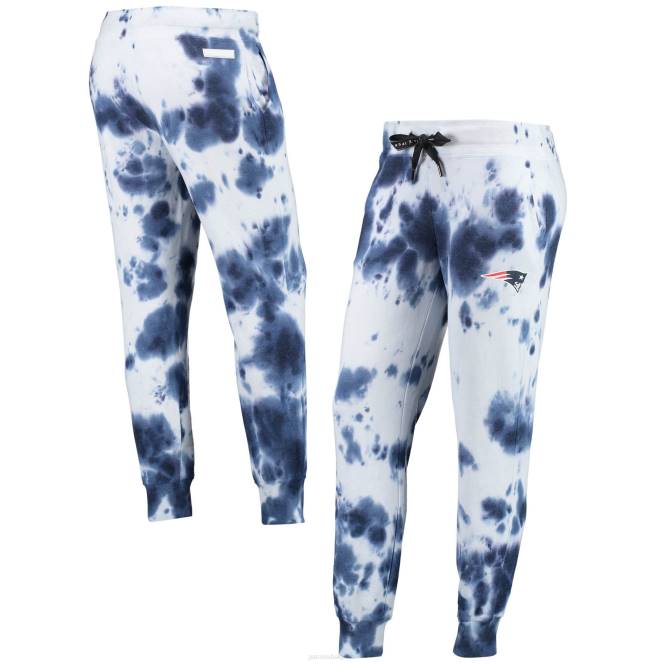 облекло Patriots Jersey dkny спортни бели/морски мелодични панталони за джогинг с вратовръзка Жени T8TH2495