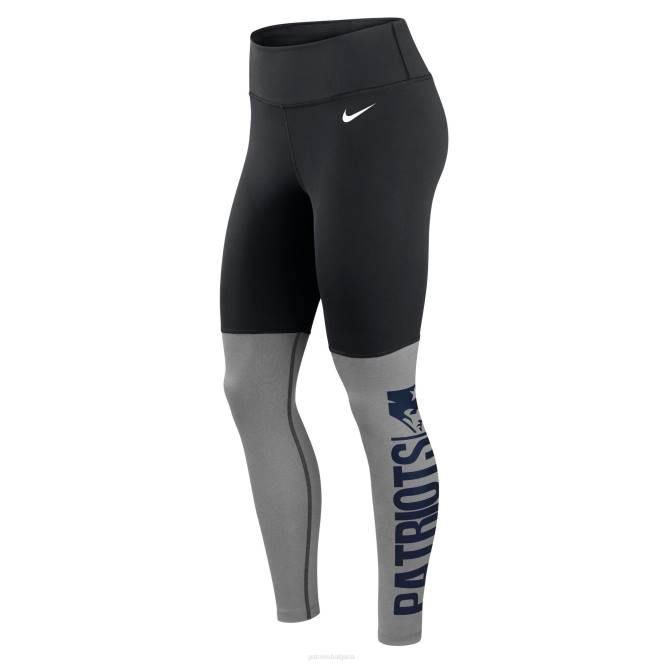 облекло Patriots Jersey клинове за производителност с лого nike black/heathered charcoal Жени T8TH2500