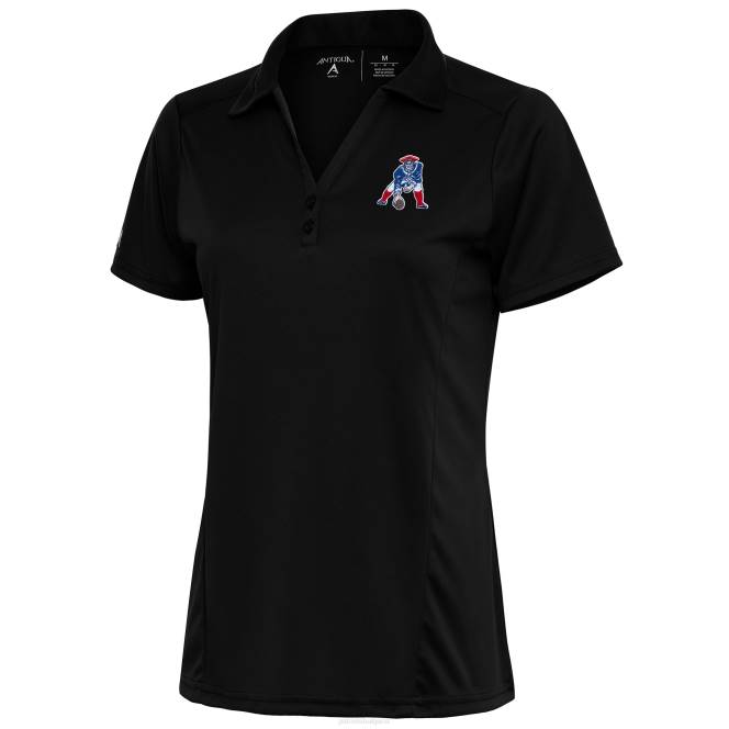 облекло Patriots Jersey antigua black throwback logo tribute polo Жени T8TH2548