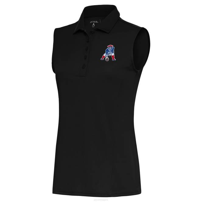 облекло Patriots Jersey antigua black throwback лого без ръкави tribute polo Жени T8TH2601