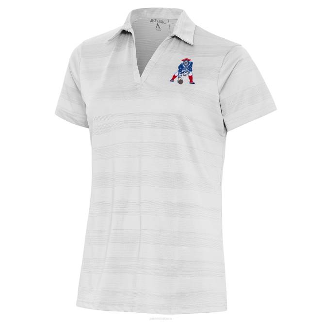 облекло Patriots Jersey antigua white throwback logo компас поло Жени T8TH2552