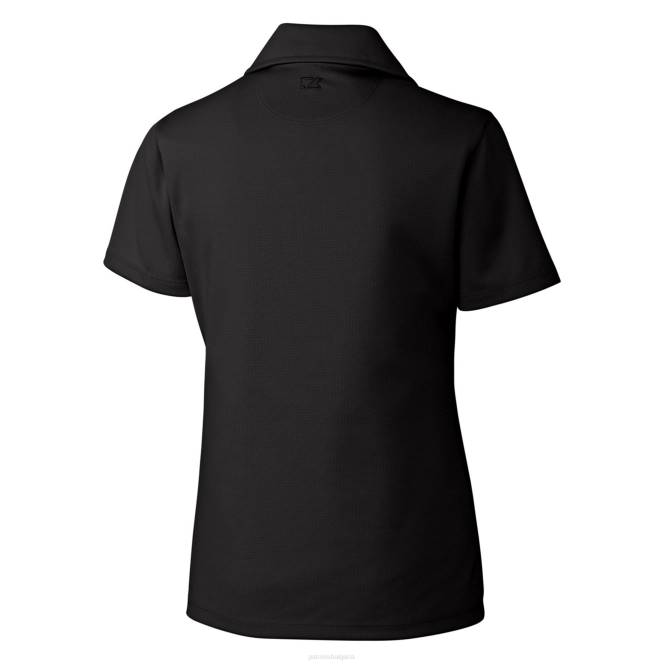 облекло Patriots Jersey cutter & buck black throwback лого жанр drytec текстурирано поло Жени T8TH2586