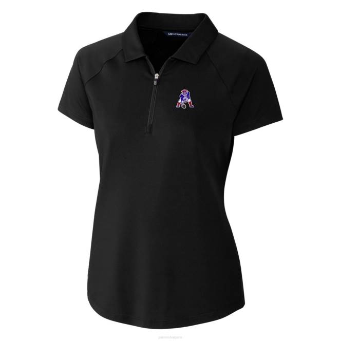 облекло Patriots Jersey cutter & buck black throwback logo forge stretch polo Жени T8TH2541