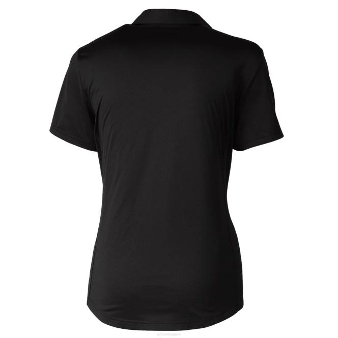 облекло Patriots Jersey cutter & buck black throwback logo prospect текстурирано еластично поло Жени T8TH2597