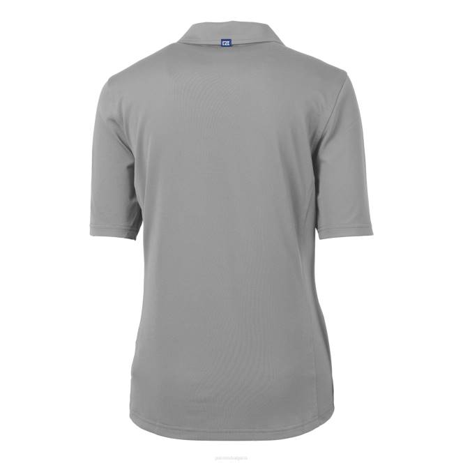 облекло Patriots Jersey cutter & buck хедър сива каска лого drytec virtue eco pique рециклирано поло Жени T8TH2519