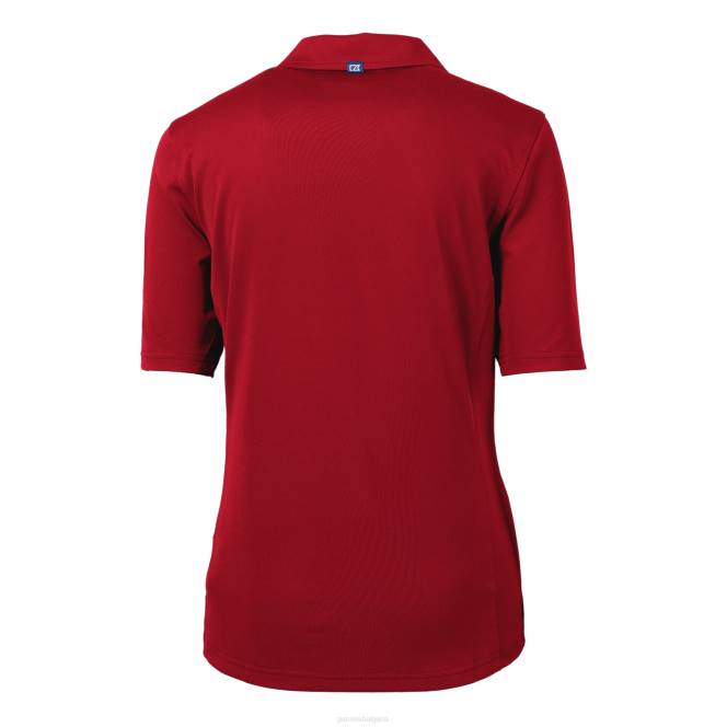 облекло Patriots Jersey cutter & buck червена каска лого drytec virtue eco pique рециклирано поло Жени T8TH2520