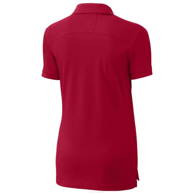 облекло Patriots Jersey cutter & buck red americana лого предимство drytec tri-blend pique polo Жени T8TH2571