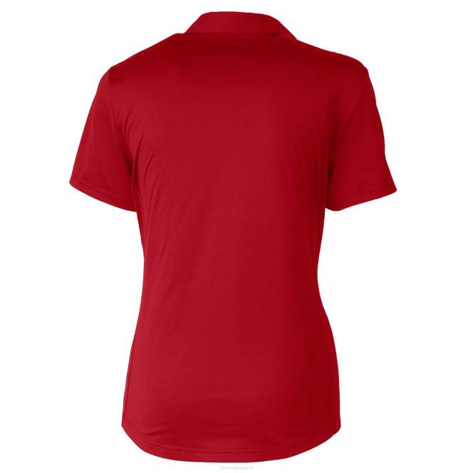 облекло Patriots Jersey cutter & buck red throwback logo prospect текстурирано еластично поло Жени T8TH2598