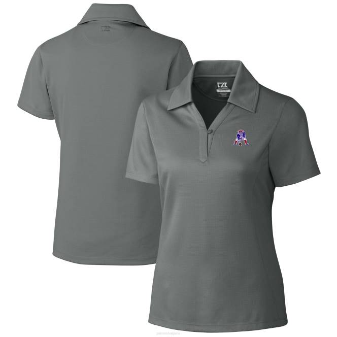 облекло Patriots Jersey cutter & buck steel throwback лого жанр drytec текстурирано поло Жени T8TH2588