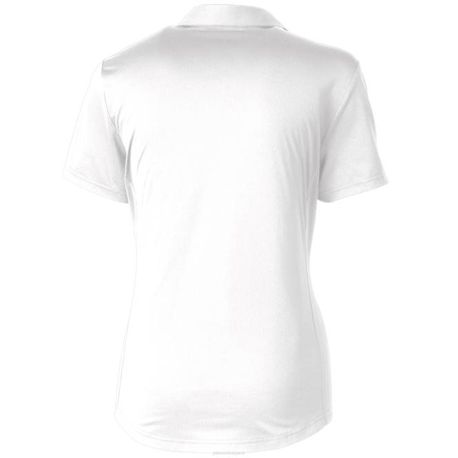 облекло Patriots Jersey cutter & buck white americana prospect текстурирано еластично поло Жени T8TH2608