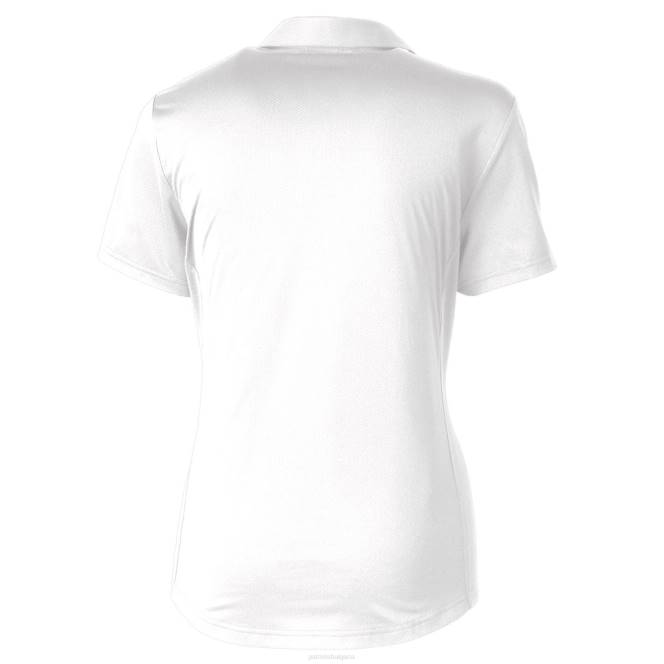 облекло Patriots Jersey cutter & buck white throwback logo prospect текстурирано еластично поло Жени T8TH2599