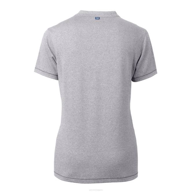 облекло Patriots Jersey cutter & buck heather grey throwback logo forge blade v-deck polo Жени T8TH2841