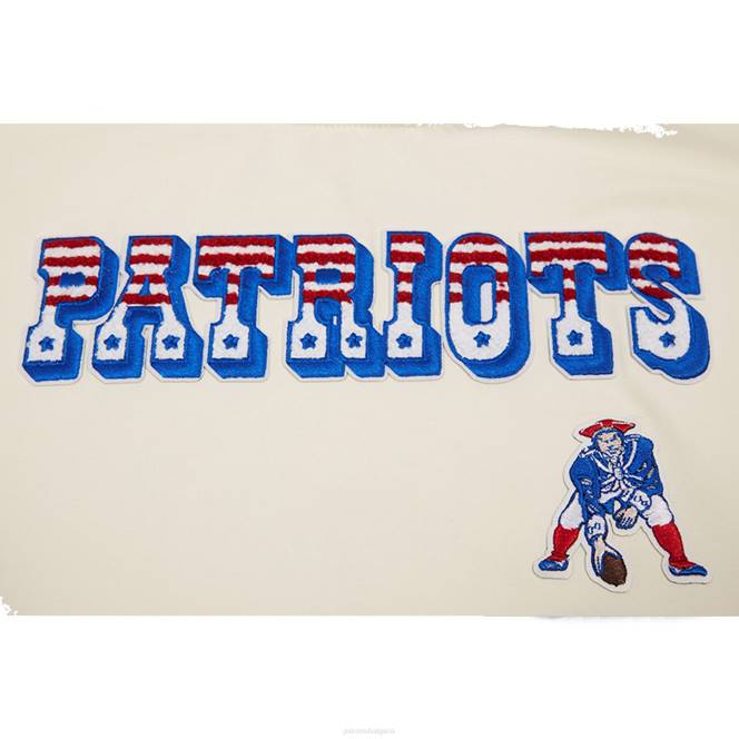 облекло Patriots Jersey професионална стандартна кремава ретро класическа изрязана тениска с кутии Жени T8TH2655