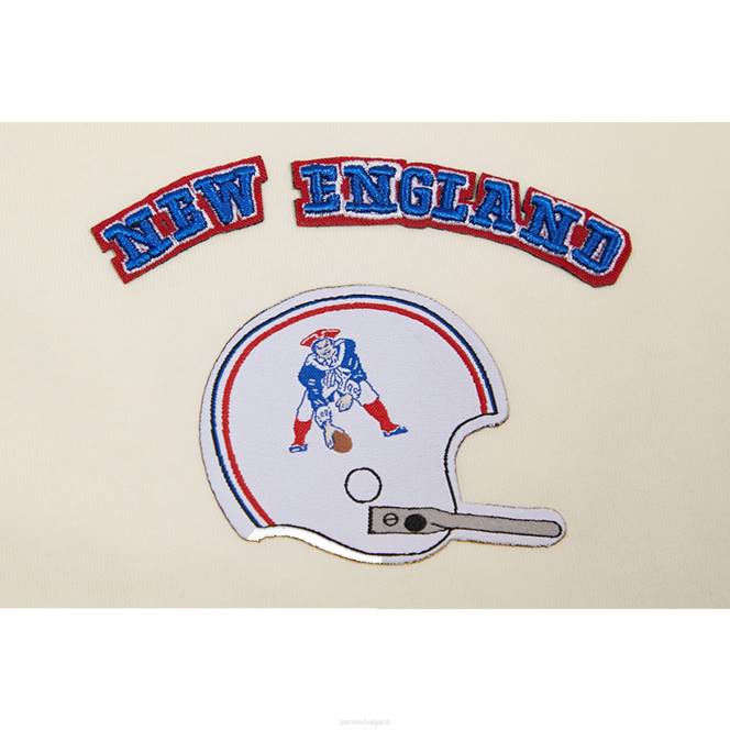 облекло Patriots Jersey професионална стандартна кремава ретро класическа изрязана тениска с кутии Жени T8TH2655