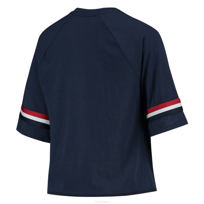 облекло Patriots Jersey юноши, тъмносин реглан тениска с половин ръкав Жени T8TH2799