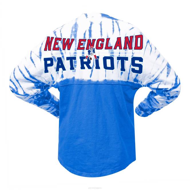 облекло Patriots Jersey Кралска ретро бамбукова тениска с дълъг ръкав с марка fanatics Жени T8TH2637
