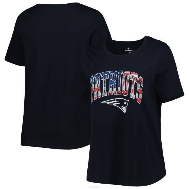 облекло Patriots Jersey Вълнообразна тениска с банер с голям размер на fanatics Жени T8TH2676