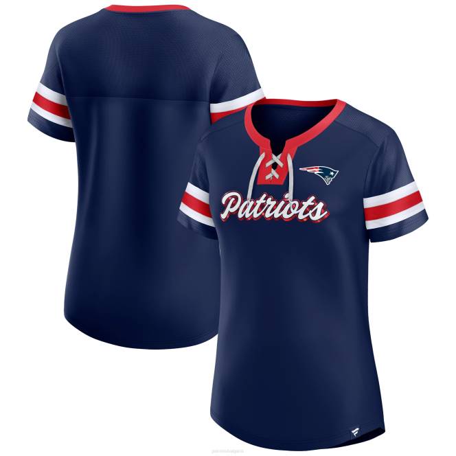 облекло Patriots Jersey оригинална държавна тениска с връзки в флота с марка fanatics Жени T8TH2706