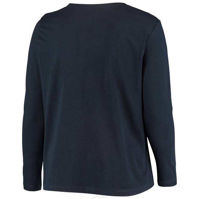 облекло Patriots Jersey тениска с дълъг ръкав с основно лого с голям размер на fanatics Жени T8TH2734