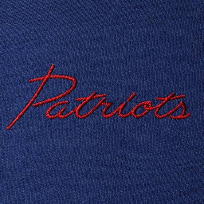 облекло Patriots Jersey junk food кралска тениска с половин ръкав с фалшиво деколте Жени T8TH2743