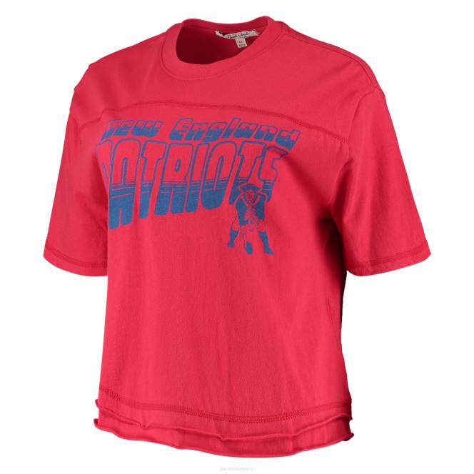 облекло Patriots Jersey junk food тениска с червен шампион Жени T8TH2758