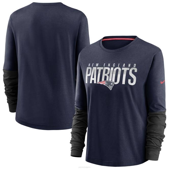 облекло Patriots Jersey nike тениска с дълъг ръкав талисман на морския град диша Жени T8TH2716