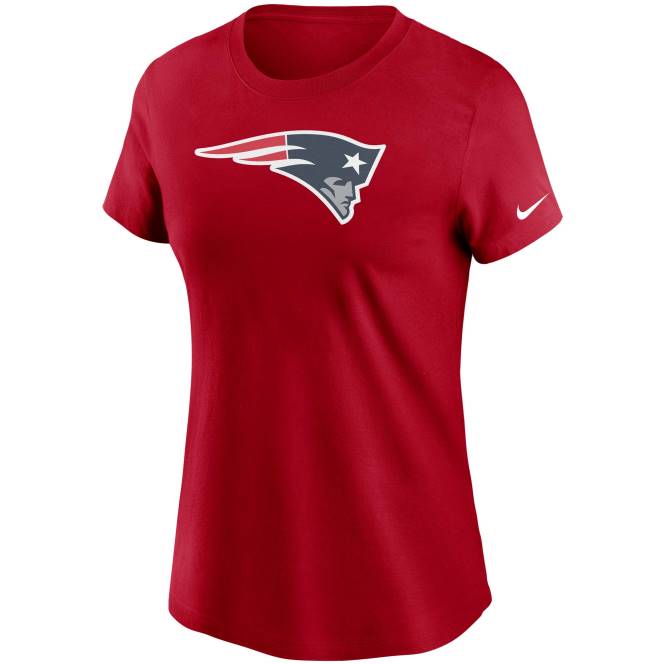 облекло Patriots Jersey Есенциална тениска с червено лого на nike Жени T8TH2726