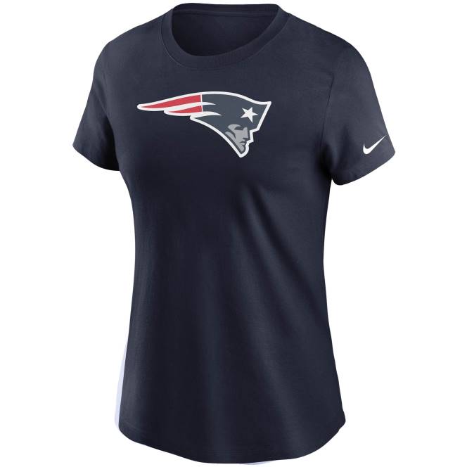 облекло Patriots Jersey Есенциална тениска с тъмно лого на nike Жени T8TH2750