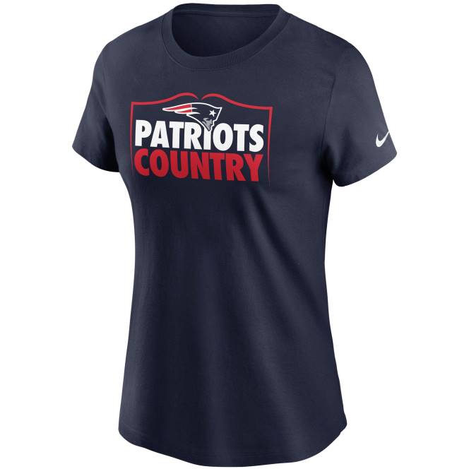 облекло Patriots Jersey тениска от колекцията на nike blue hometown Жени T8TH2755