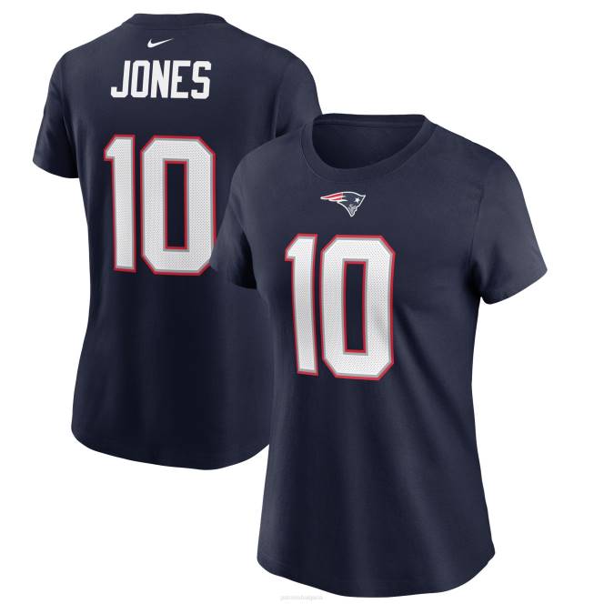облекло Patriots Jersey Тениска с име и номер на nike mac jones navy player Жени T8TH2748