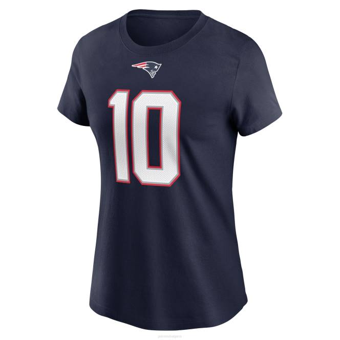 облекло Patriots Jersey Тениска с име и номер на nike mac jones navy player Жени T8TH2748