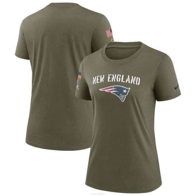 облекло Patriots Jersey тениска nike olive 2022 salute to service legend Жени T8TH2661
