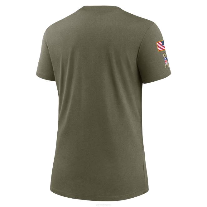 облекло Patriots Jersey тениска nike olive 2022 salute to service legend Жени T8TH2661