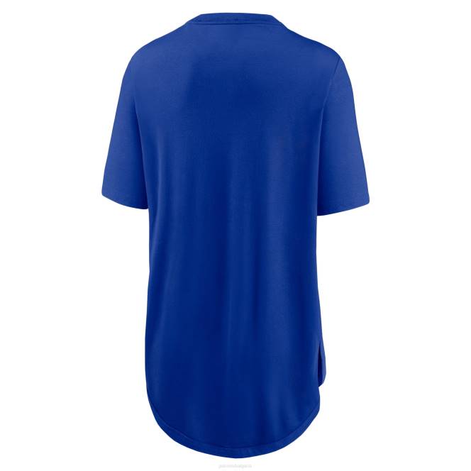 облекло Patriots Jersey Уикенд тениска от три смеси с историческо лого на nike royal Жени T8TH2729